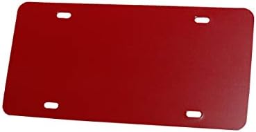 Vermelho - placa plástica Vinil em branco - .020 - corte a laser e feito nos EUA