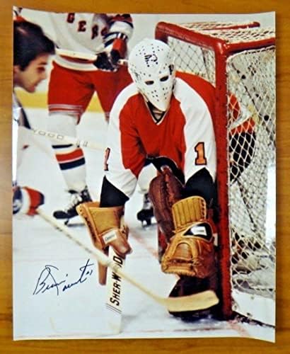 Bernie Parent assinou a foto 16x20 - fotos autografadas da NHL