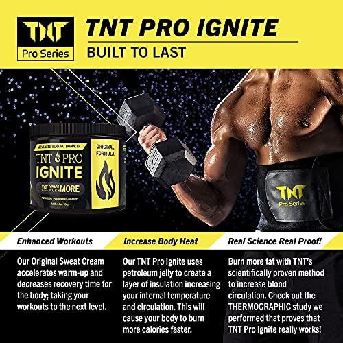 TNT Pro Série Fat Burning Sweat Cream e cintura Treinador