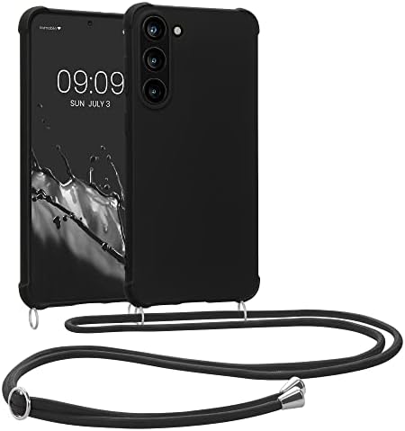 Caso de Crossbody Kwmobile Compatível com Samsung Galaxy S23 Plus Case - TPU Silicone Tampa com Strap -