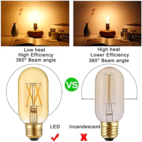 Pacote LiteHistory de bulbo CA10 LED 4W = 40W Dica de chama E12 Bulbo de candelabra 250lm e T45