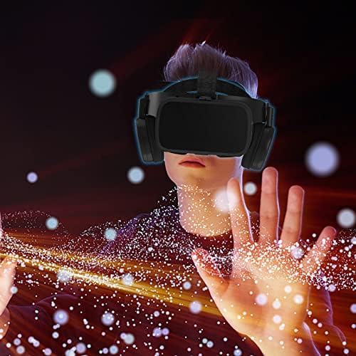 4VG VR fone de ouvido para e Android Phones 3D Reality Reality Glasses com óculos de fone de ouvido