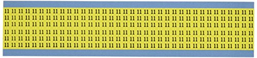 Pano de vinil reposicionável Brady WM-11-IL-PK, preto em números sólidos, placa de marcador de fio-preto