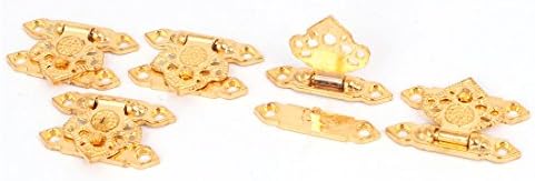 Aexit bolsas de jóias Casas de hardware de jóias Caixa de liga de zinco Latche Hasp Gold Tone Tone