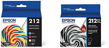 EPSON T212 CLARIA CAPACIDADE PANTILHA CAPACIDADE TINK-BLACK E COMBO COMBO PACK & T212XL120 Expressão Home XP-4100