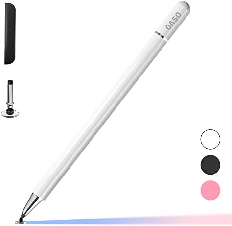 Caneta de caneta Oaso para telas de toque, ponta do disco e lápis de estilos de tampa de ímã compatíveis com apple