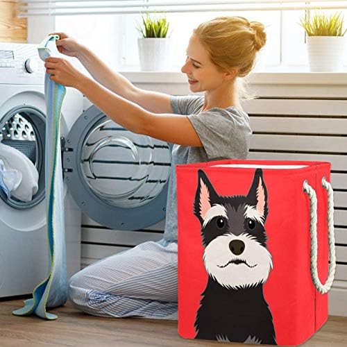 Unicey Schnauzer Buddy Dog Laundry Horting Casket Coscet para Bin Super