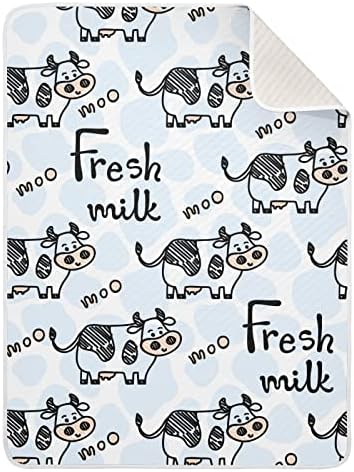 Cobertor cobertor de leite fresco manta de algodão para bebês, recebendo cobertor, cobertor leve e macio para