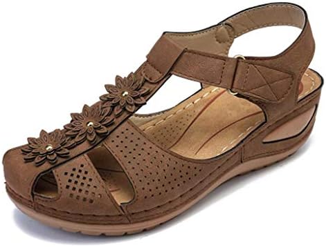 Sandálias Mulheres, Sandálias de Plataforma feminina Sapatos de caminhada de arco