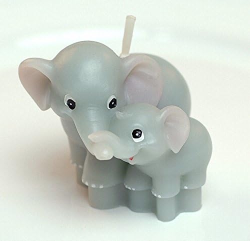 Moldfun Tamanho pequeno 3d Mãe e molde de silicone de elefante para bebê para chá de bebê, sabão,