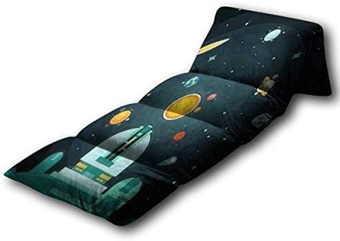 Crianças de travesseiro de chão Bedobservatório Sistema solar com planetas Cometas e asteróides OnHome Piso