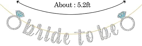 Webenison Glitter Bride para ser banner, suprimentos para festas de chuveiro, decorações de festas de casamento