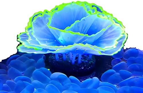 Simulação fluorescente de alface moldar a planta marinha de coral Decoração de tanques de tanques de paisagismo