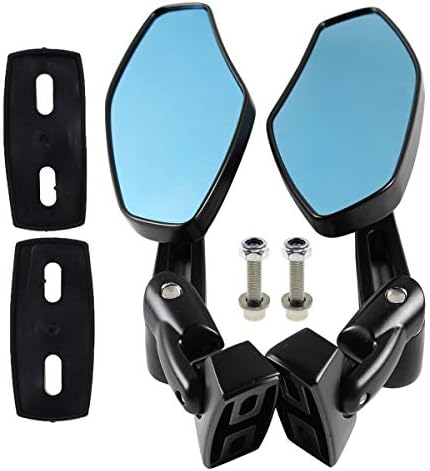 Autokay Motorcycle espelhos de corrida espelhos traseiros CNC Espelho lateral anti-Glare de alumínio CNC para