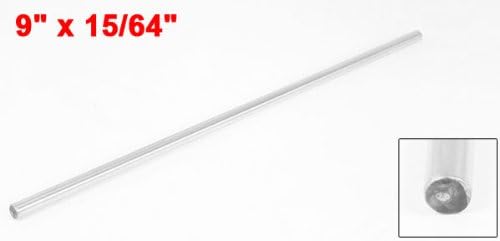 UXCELL 15/64 x 9 Aço inoxidável barra redonda da barra de barra de prata