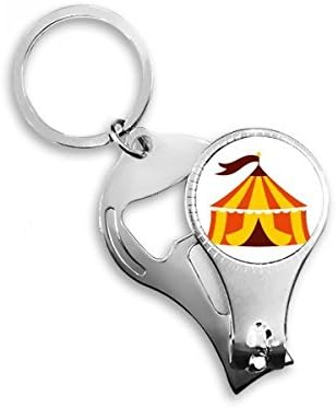 Diversão parque de tenda ilustração ilustração unha ring anel de chave de chave de corrente abridor de garrafa