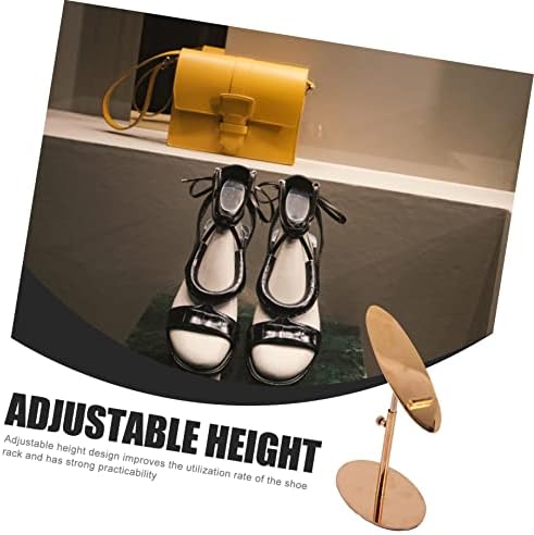 Nolitoy Sandal Shopping Metal for Hight Riser Portable Store Brace Malls Holder Sandals Prateleiras