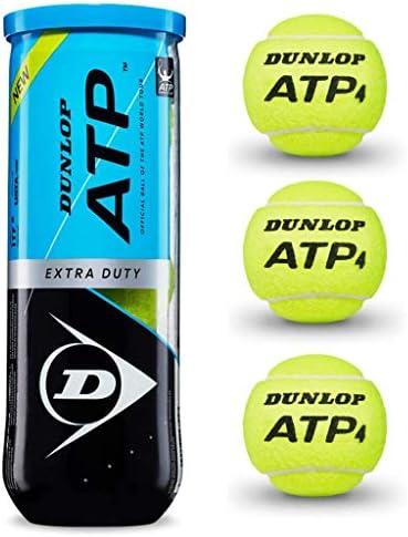 Dunlop ATP Super Premium Extra Duty Tennis Ball - 3 latas de bola
