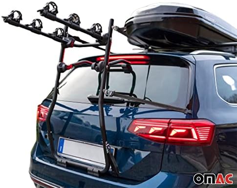 OMAC 3 Bike Rack para Mitsubishi Outlander 2013-2023 Black | Portador de bicicleta de montagem no porta