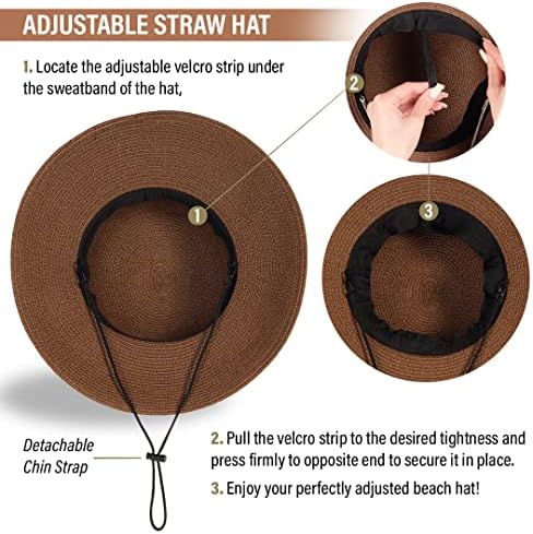 Chapéus de praia funcredíveis para mulheres - chapéu de sol do panamá com óculos de formato de coração - Fedora