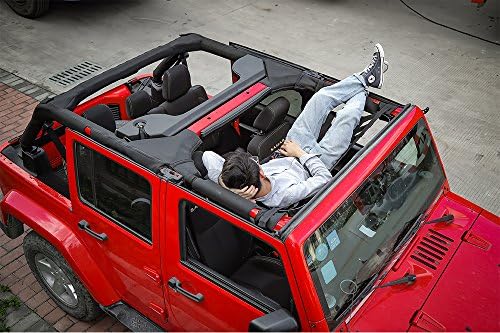 HighItem Black Black Multifuncional Carro Topo Telhado Ceda de Rest Storage Campa para Jeep Wrangler