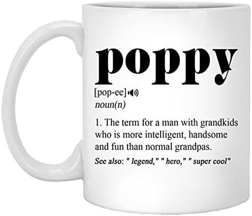 Averaze Poppy Definição Caneca - Poppy Defined Coffee Cup Funnic Christmas Birthday Gift Ideia para
