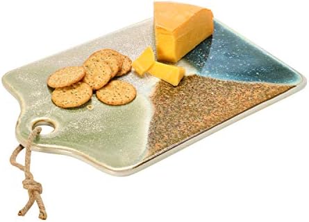 Creative Co-op Sites Cheese Cheese Reactive Thread Board, 13,75 , Multi Color
