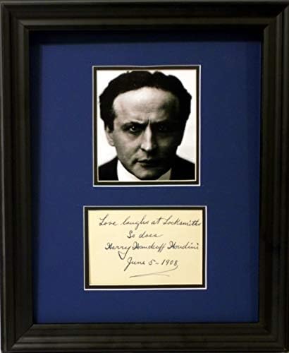 Nota autografada de Harry Houdini