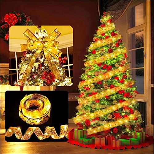 DCJHFJ Árvore de Natal Fita Luzes de fada de fada USB Optrado para decoração de festa de natal decoração