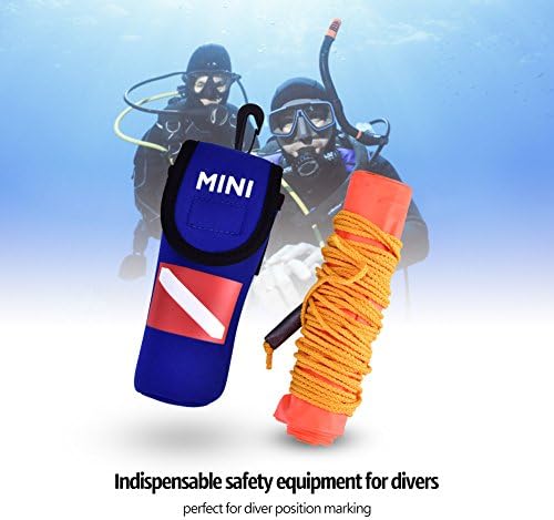 Marcador de bóia, alta visibilidade da bóia do sinal de mergulho inflável com bolsa de armazenamento