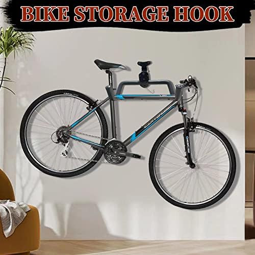 Leichten Rack de montagem de parede de bicicleta ajustável, ganchos pendurados de bicicleta horizontal