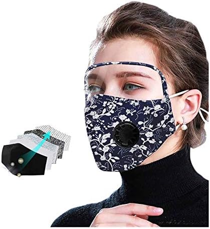 Reutilizável bandanas face protetor algodão bandanas integradas com óculos de máscara de goggles