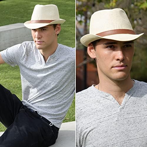 Simplicidade Chapéus de fedora para homens/mulheres L/XL e 2 em 1 em 1 em chapéus de sol para mulheres