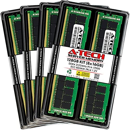A-Tech 128GB Kit Memory Ram para Supermicro X10SRA-F-DDR4 2133MHz PC4-17000 ECC Registrado RDimm 2RX4 1.2V-Servidor