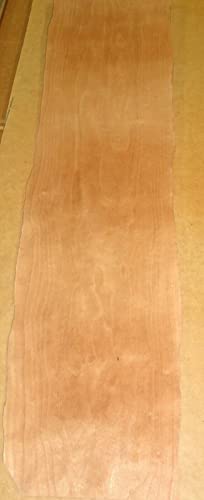 Folheado de madeira suíça de perewood 6 x 26 Raw No Backing 1/42 Amostra de amostra de espessura ORFRA