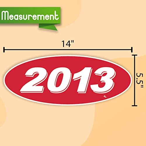 Versa Tags 2012 2012 e 2013 Modelo Oval Ano Ano de Carros Os adesivos de janela de carros com