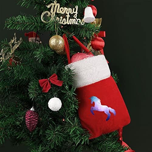 Bolsas de luxo do Galaxy Unicorn Bolsa de Xmas Sack para ornamentos festivos
