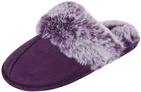 Jessica Simpson Girls Flipers confortáveis ​​- Faux Fel Shop -On Shoes -On Memory Foam House Slipper
