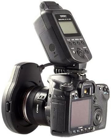 Yongnuo YN-14EX Macro anel Flash Light Compatível com câmera Canon EOS DSLR