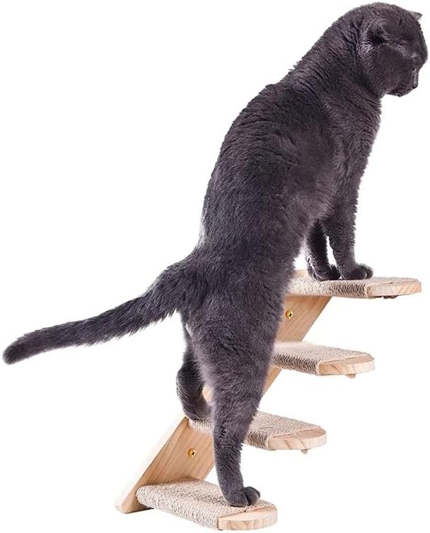 Gretd Cat Salbing Sheld Montada de parede de parede de gato escada com plataforma de arranhões