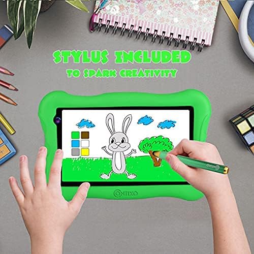Contixo V10 Plus 7 polegadas Kids Learning Tablet Pacote - 2 GB de RAM 32 GB de armazenamento, Bluetooth,