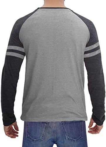 Dimbrum Raglan Shirt Men - Soft Sports Sports Jersey Leva de Baseball Camisetas para homens