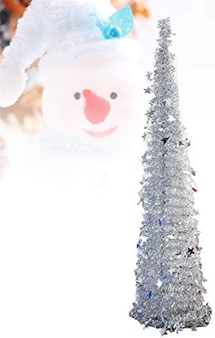 Nuobesty lantejous pop up árvore de natal Pet Plástico Árvore de Natal fácil de montar e armazenar para espaços