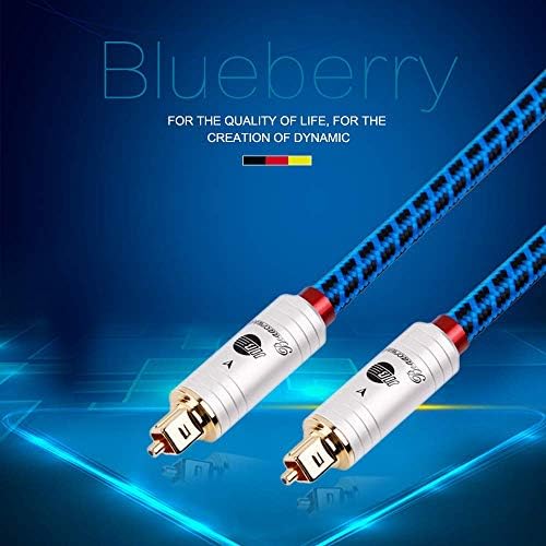 Jib Boaacoustic Blueberry Series Optical Toslink HiFi Signal Signal Cable, Toslink Cable Male para Macho -