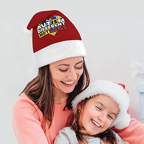 Autismo consciência do coração chapéu de Natal personalizado chapéu de santa decorações engraçadas de