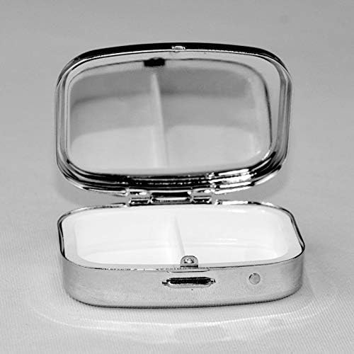 New York State Flag Square Mini Box Caixa de Medic Medic Medicrista Travel Friendly Portable Pill Case