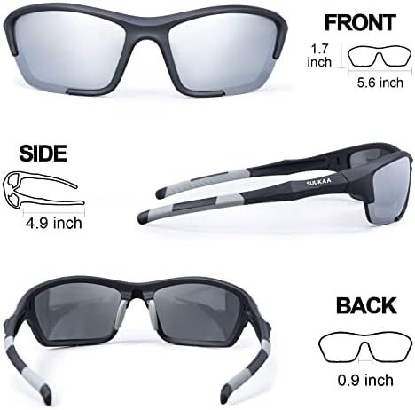 Vanskee Polarized Sport Sunglasses para homens Mulheres de bicicleta de bicicleta 1 ou 5 lentes Óculos de
