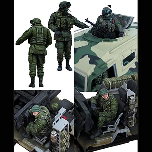 Goodmoel 1/35 Comando russo e kit de modelo de soldado de resina civil e não montada e sem pintura kit em miniatura/yh-5025
