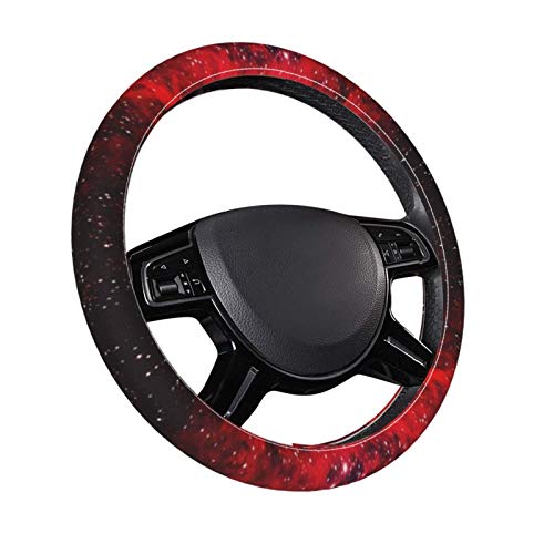 Universo Red Nebula Carra de direção de carro, volante feminino com tampa de proteção anti-esquisitos