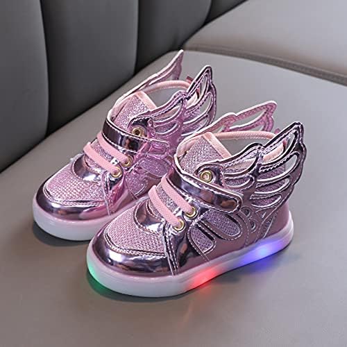 Sapatos infantis meninas esportes crianças luminosas luminosa sapatos de bebê ledum sapatos de vestido